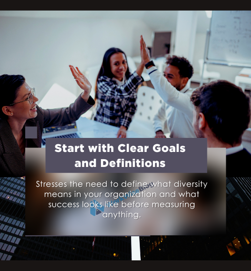 start with clear goals and definitions